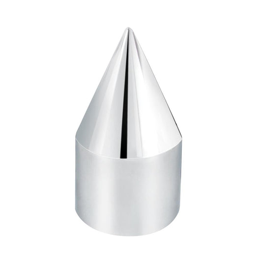 15/16'' X 2 1/2'' Chrome Plastic Spike Nut Cover - Push-On. EACH