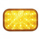 15 Amber Led Rectangular P/T/ C Light - Amber Lens