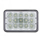 15 High Power LED 4" x 6" Rectangular Light Headlight