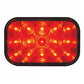 15 Red Led Rectangular P/T/ C Light - Red Lens