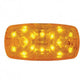 16 Amber Led Rectangular "Tiger Eye" Clearance/Marker Light - Amber Lens