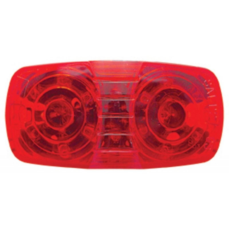 16 Red Led Rectangular Tiger Eye Clearance/marker Light - Lens Lighting & Accessories
