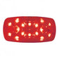 16 Red Led Rectangular "Tiger Eye" Clearance/Marker Light - Red Lens