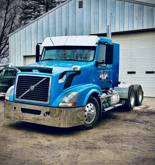 17" Drop Visor with 10-3/4‚Äù Light Holes for Volvo VNL (2004-2014) Flat Top/Day Cab Only