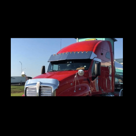 18” Drop Visor W/ 3/4” Light Holes fits Kenworth T2000