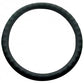 18" Leather Steering Wheel Cover - Black