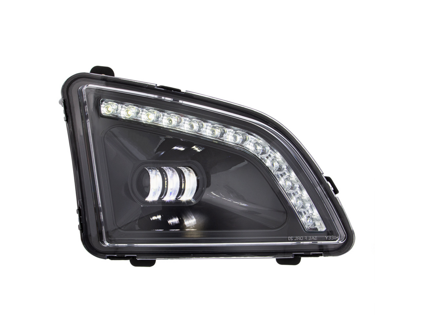 18 LED BLACK PROJECTOR FOG LIGHT WITH POSITION LIGHT FOR 2018-2024 VOLVO VNL - PASSENGER/RIGHT