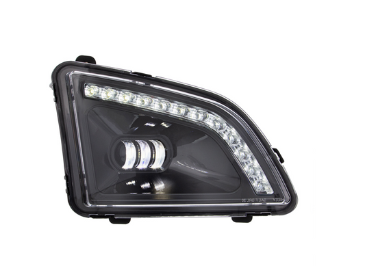 18 LED BLACK PROJECTOR FOG LIGHT WITH POSITION LIGHT FOR 2018-2024 VOLVO VNL - PASSENGER/RIGHT