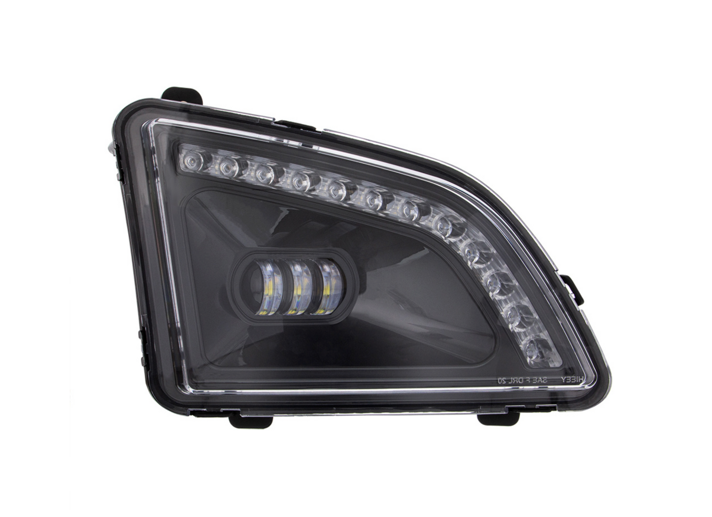 18 LED BLACK PROJECTOR FOG LIGHT WITH POSITION LIGHT FOR 2018-2024 VOLVO VNL - PASSENGER/RIGHT