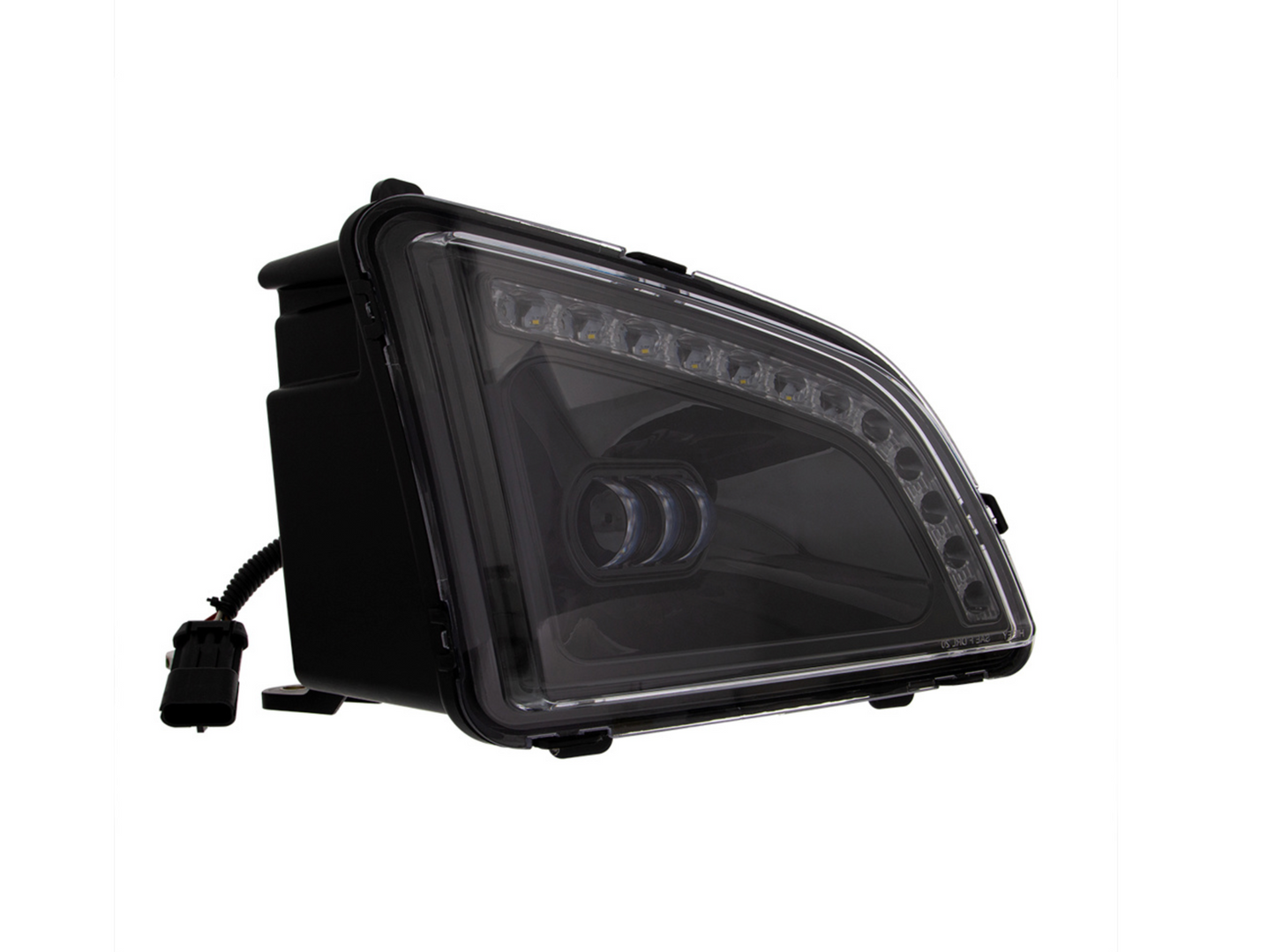 18 LED BLACK PROJECTOR FOG LIGHT WITH POSITION LIGHT FOR 2018-2024 VOLVO VNL - PASSENGER/RIGHT