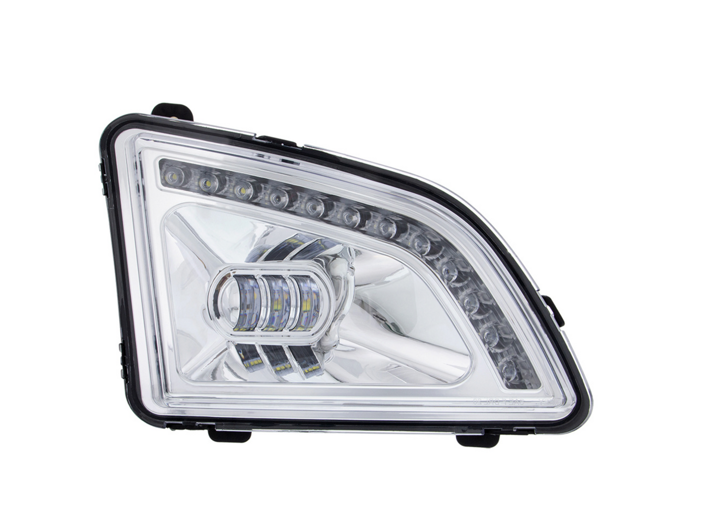 18 LED CHROME PROJECTOR FOG LIGHT WITH POSITION LIGHT FOR 2018-2024 VOLVO VNL - PASSENGER/RIGHT