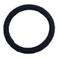 18" Steering Wheel Cover - Phantom Black with Blue Stitch