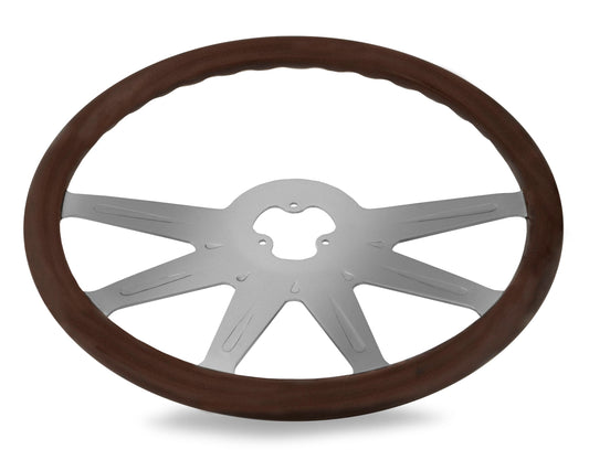 18” WOOD STEERING WHELL STELLAR STYLE