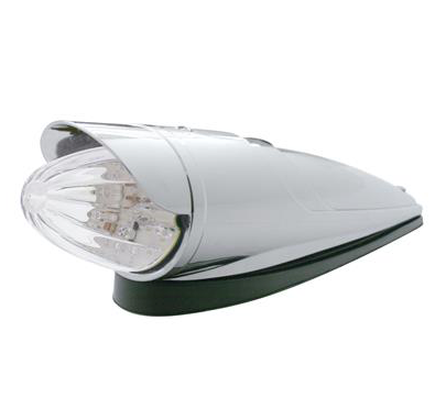19 Amber Led Grakon 1000 Style Watermelon Cab Light W/ Visor - Clear