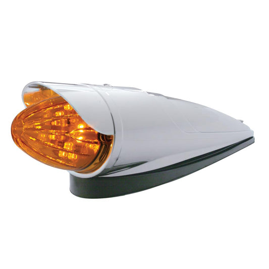 19 Amber Led Grakon 1000 Style Watermelon Cab Light W/ Visor - Amber Lens