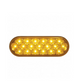 19 LED 6" OVAL REFLECTOR TURN SIGNAL LIGHT - AMBER LED/AMBER LENS