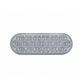 19 LED 6" OVAL REFLECTOR TURN SIGNAL LIGHT - AMBER LED/CLEAR LENS