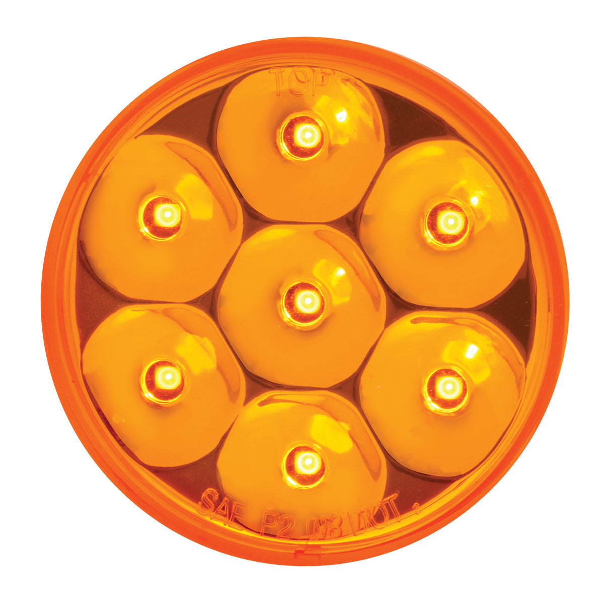 2-1/2" Pearl LED Marker Light Amber/Amber