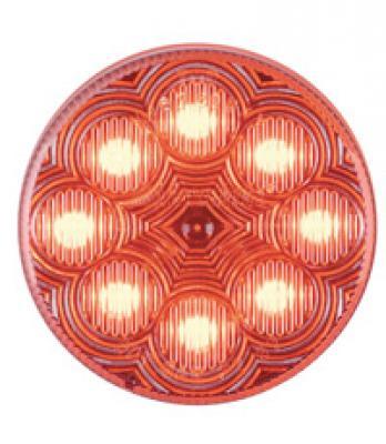 2 1/2” Round Red / Clear Clearance Marker Light LED
