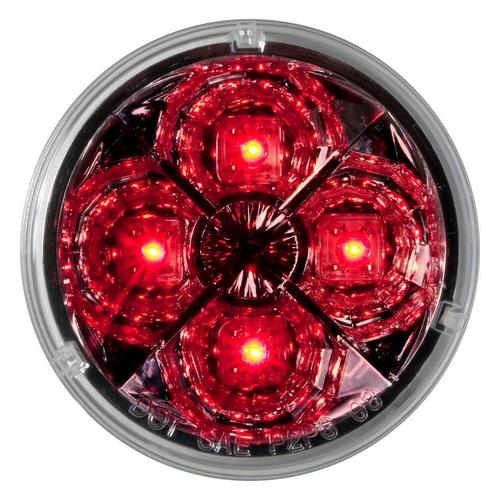 2 1/2" Star Led Marker Light Red/Clear Lens