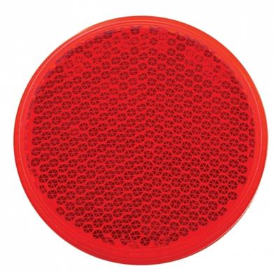 2 3/8'' Round Quick Mount Reflector - Red