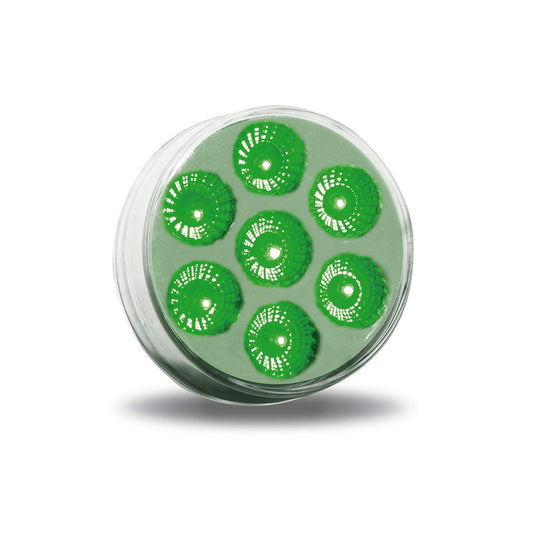 2.5" Round Red Marker to Green Auxiliary Dual LED Light (7 Diodes)
