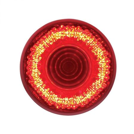 2.5" Round VORTEX LED 9 diodes, Marker Light 12V. (Red LEDs / Red Lens)