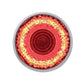 2.5” Round VORTEX LED 9 diodes, Marker Light. Clear/red