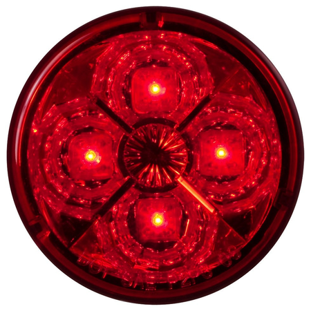 2.5" Star Led Marker Light Red/Red Lens