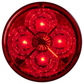 2.5 Round 4 Led Light (Red Leds / Red Lens) Lighting & Accessories