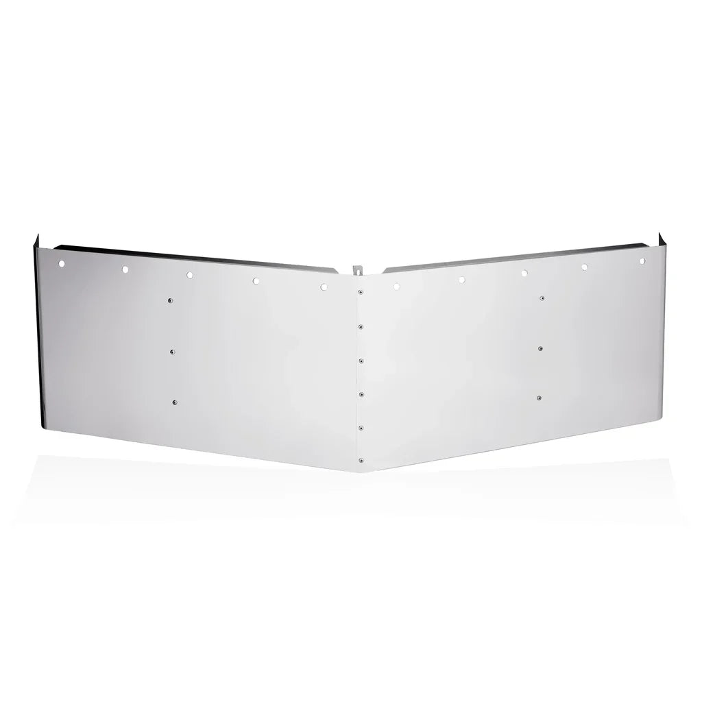 2 holes on side - 23” - 22” Visor Fits Freightliner Columbia/Century Semi V Style With 3/4” Lights Holes With Stainless Steel 304  (New US19-463402)