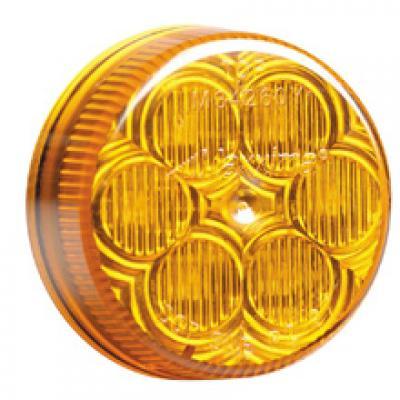 2” Round Amber/ Amber Clearance Marker LED Light