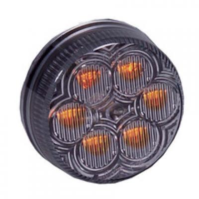 2" Round Amber / Clear Clearance Marker LED Light