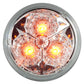 2" Star LED Marker Light Amber/Clear Lens