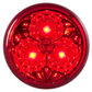 2 Round 3 Led Light (Red Leds / Red Lens) - Lighting & Accessories