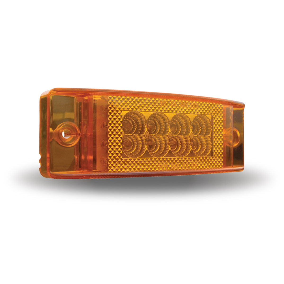 2" x 6" Amber Multi Directional Marker LED Trailer Light (24 Diodes)