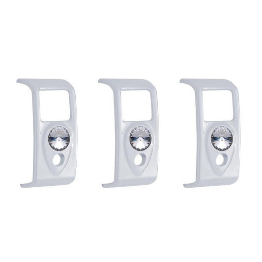 2006+ Kenworth Rocker Switch Cover, Clear Diamond (3-pack)