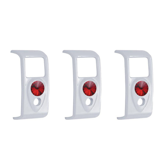 2006 + Kenworth Rocker Switch Cover Red Diamond (3-pack)