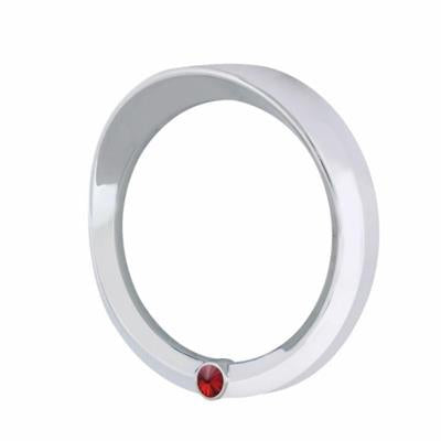 2006 + Peterbilt Signature Speed/Tachometer Gauge Cover w/ Visor - Red
