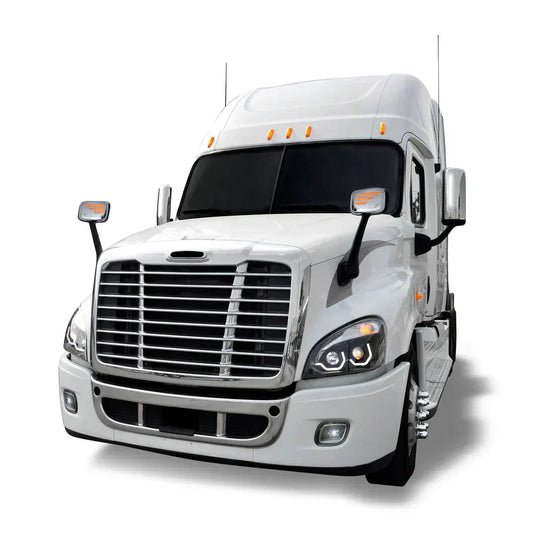 2008 + Freightliner Cascadia Grille with Bug Screen - Chrome