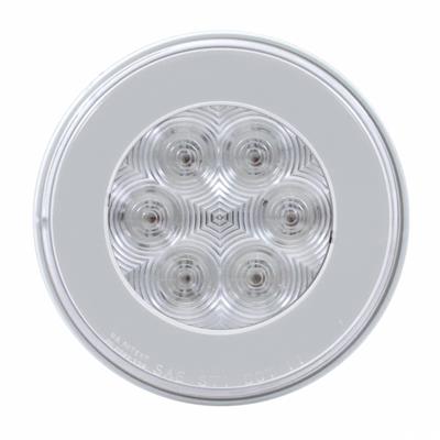 21 Red Led 4" S/T/T & P/T/C "Halo" Light - Clear Lens