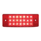 21 Red Led Rectangular Clearance/Marker Reflector Light - Red Lens