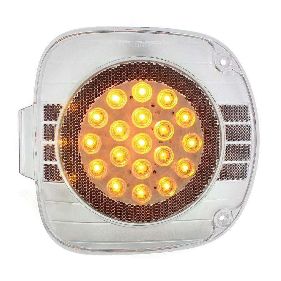 22 Led Freightliner Turn Signal - Amber Led/clear Lens - Lighting & Accessories