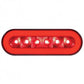 22 Red Led 6" Oval S/T/T & P/T/C "Halo" Light - Red Lens