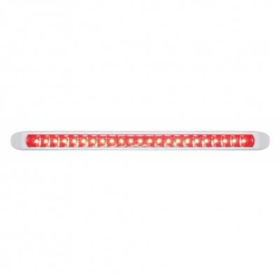 23 Red Led /S/T/T  Reflector Light Bar With Cr Pl Bezel