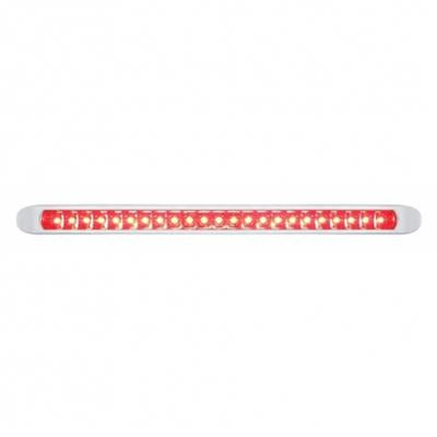 23 Red Led /S/T/T Reflector Light Bar With Cr Pl Bezel