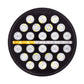 24 High Power Round LED 7" Light w/Dual Color Position HeadLight