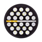 24 High Power Round LED 7" Light w/Dual Color Position HeadLight