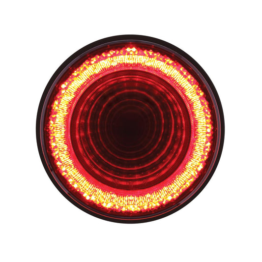 24 LED 4" "MIRAGE" Stop Turn & Tail Light - Red LED/Red Lens