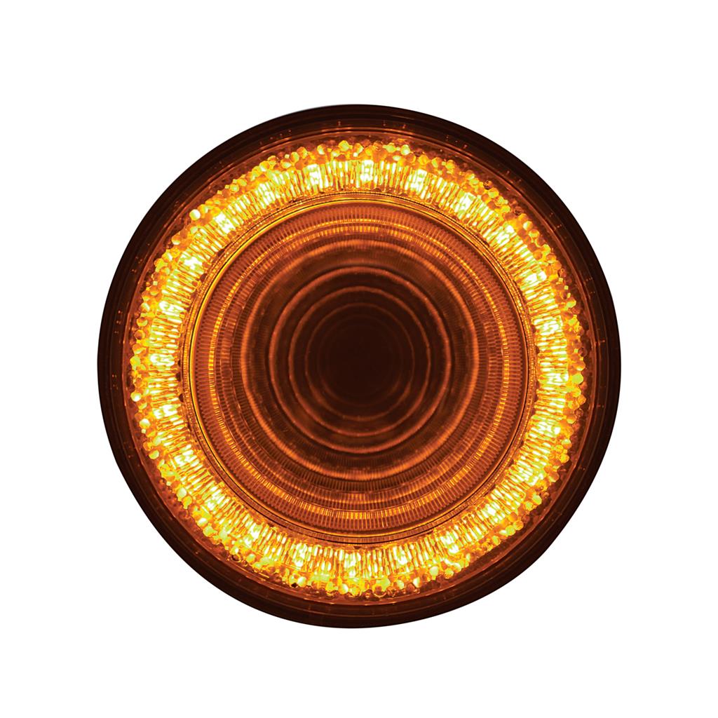 24 LED 4'' Mirage Turn Signal Light - Amber LED/Amber Lens